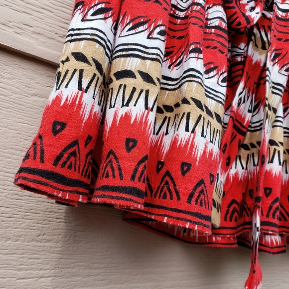 Forever 21 Tribal Print Mini Skater Skirt - Picture 5 of 8
